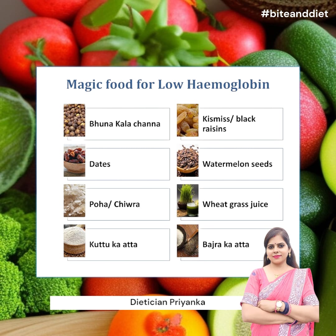  Magic Food for Low Haemoglobin Boost your iron levels naturally with these nutr...
