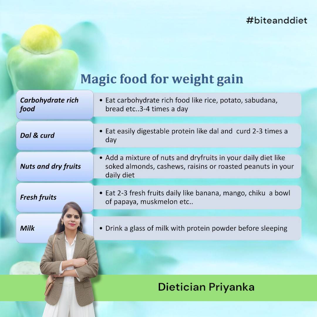  Magic Foods to Gain Weight Struggling to put on healthy weight? These nutrient-...